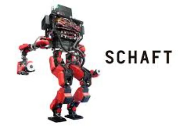 A humanoid robot performing a task during a DARPA Robotics Challenge trial event