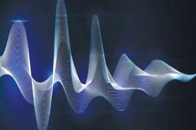 A waveform visualization or diagram showing audio signal output across time