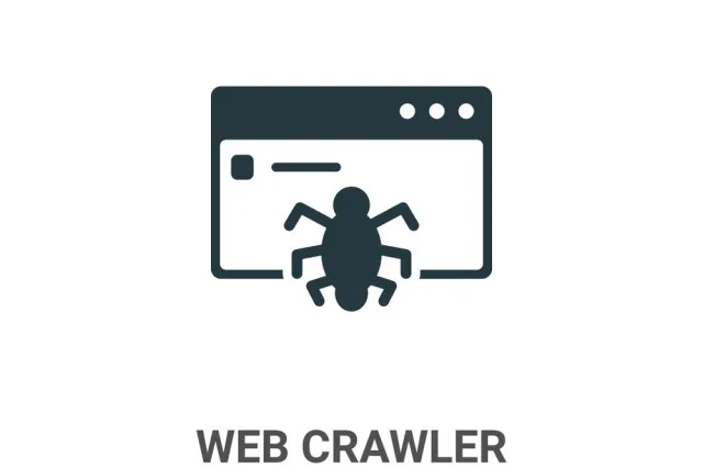 A browser or terminal window showing early WebCrawler search interface or results page